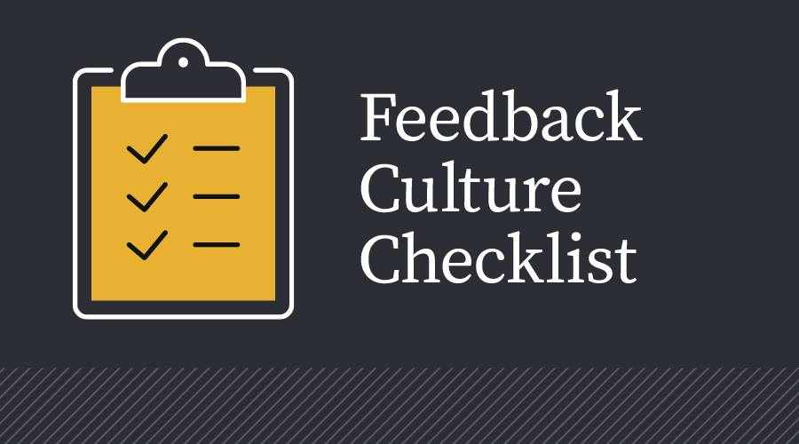 Feedback Culture Checklist