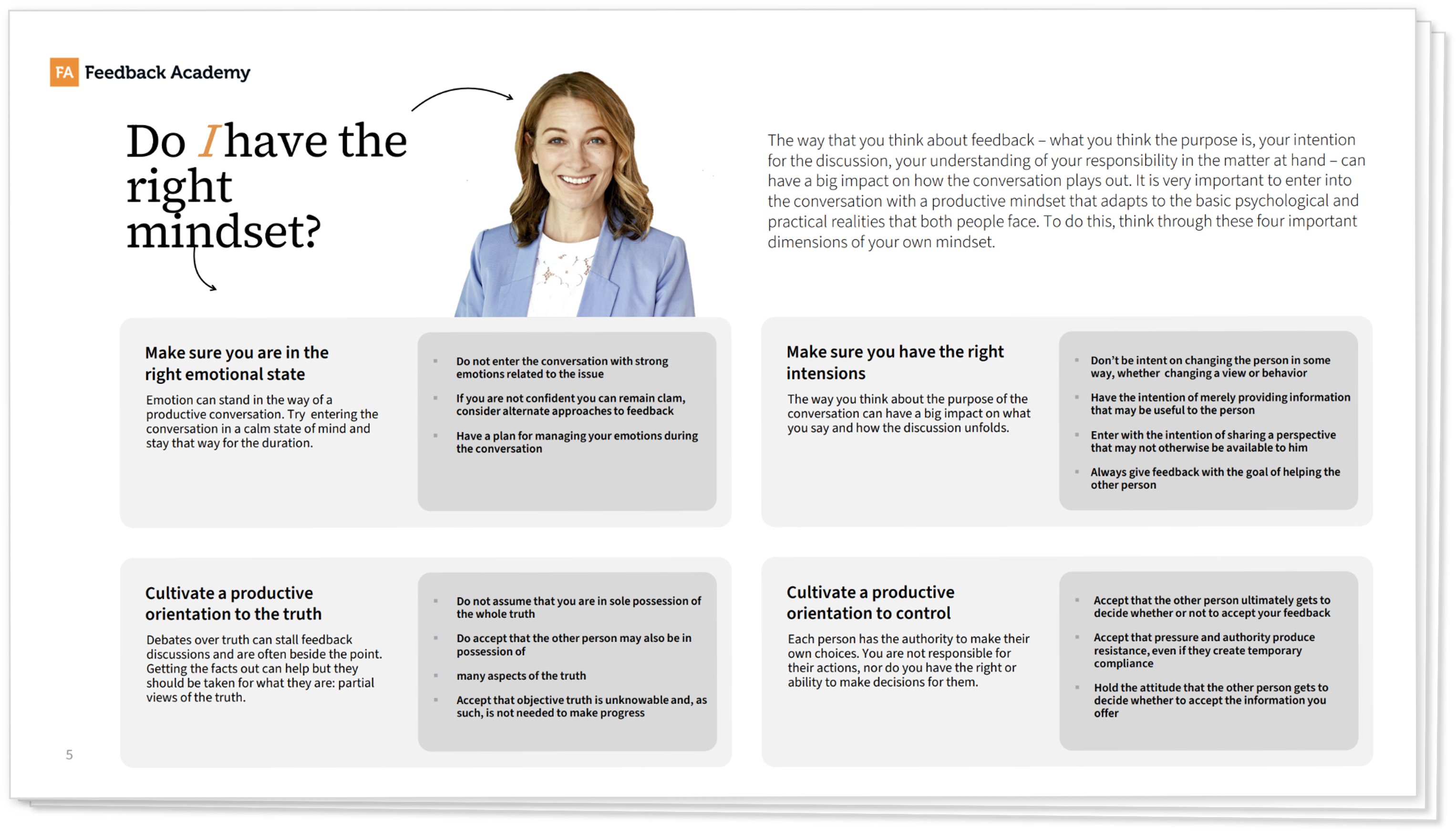 Feedback Quick Reference